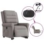 Sillón de masaje eléctrico reclinable elevable tela taupé de , Sillones - Ref: Foro24-3303351, Precio: 361,89 €, Descuento: %