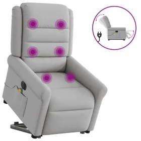 Sillón de masaje eléctrico reclinable elevable tela gris nube de , Sillones - Ref: Foro24-3303353, Precio: 329,43 €, Descuent...