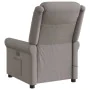 Sillón reclinable de masaje eléctrico tela gris taupe de , Sillones - Ref: Foro24-3303311, Precio: 276,75 €, Descuento: %