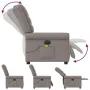 Sillón reclinable de masaje eléctrico tela gris taupe de , Sillones - Ref: Foro24-3303311, Precio: 276,75 €, Descuento: %