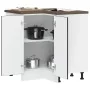 Mueble bajo esquinero de cocina Lucca madera ingeniería negra de , Armarios de cocina - Ref: Foro24-853748, Precio: 103,68 €,...