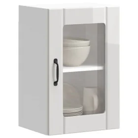 Armario pared para cocina puerta cristal Lucca blanco brillante de , Armarios de cocina - Ref: Foro24-853769, Precio: 64,47 €...