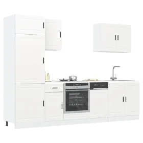 Mueble de cocina Kalmar blanco 7 piezas madera contrachapada de , Armarios de cocina - Ref: Foro24-3314781, Precio: 578,08 €,...