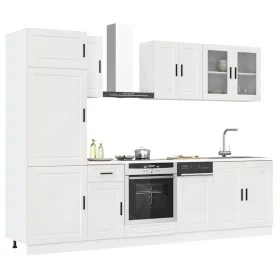 Mueble cocina Kalmar blanco de alto brillo 8 pzas de , Armarios de cocina - Ref: Foro24-3314813, Precio: 684,82 €, Descuento: %