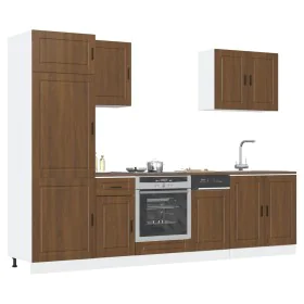 Mueble cocina Kalmar roble marrón 7 pzas madera contrachapada de , Armarios de cocina - Ref: Foro24-3314788, Precio: 564,91 €...
