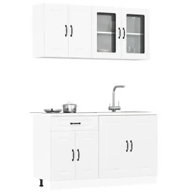 Mueble de cocina Kalmar blanco 4 piezas madera contrachapada de , Armarios de cocina - Ref: Foro24-3314851, Precio: 272,37 €,...