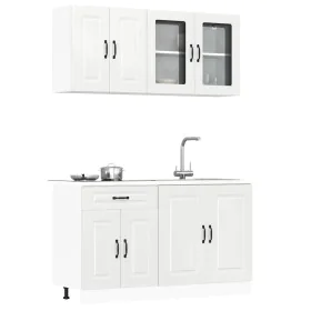 Mueble cocina Kalmar blanco de alto brillo 4 pzas de , Armarios de cocina - Ref: Foro24-3314853, Precio: 322,56 €, Descuento: %