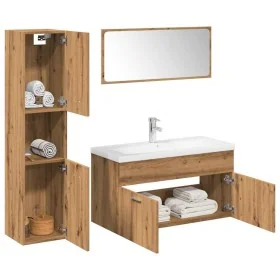 Juego de muebles baño 5 piezas madera ingeniería roble artisan de , Muebles de baño - Ref: Foro24-3328604, Precio: 389,74 €, ...