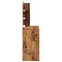 Tocador con LED madera vieja 74,5x40x141 cm de , Tocadores para dormitorios - Ref: Foro24-857021, Precio: 105,52 €, Descuento: %