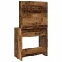Tocador con LED madera vieja 74,5x40x141 cm de , Tocadores para dormitorios - Ref: Foro24-857021, Precio: 105,52 €, Descuento: %