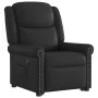 Sillón reclinable eléctrico pie cuero sintético negro brillante de , Sillones - Ref: Foro24-3303422, Precio: 342,44 €, Descue...