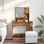 Tocador con espejo envejecida 86,5x35x136 cm by , Bedroom Dressers - Ref: Foro24-857009, Price: 92,92 €, Discount: %