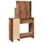 Tocador con espejo envejecida 86,5x35x136 cm by , Bedroom Dressers - Ref: Foro24-857009, Price: 92,92 €, Discount: %