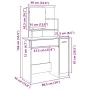 Tocador con espejo envejecida 86,5x35x136 cm by , Bedroom Dressers - Ref: Foro24-857009, Price: 92,92 €, Discount: %