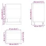 Mueble de horno Lucca blanco madera reconstituida de , Armarios de cocina - Ref: Foro24-853757, Precio: 64,05 €, Descuento: %