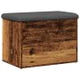 Banco con almacenaje madera ingeniería madera vieja 62x42x45 cm de , Bancos para recibidores y almacenamiento - Ref: Foro24-8...