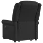 Sillón reclinable de masaje pie cuero sintético negro brillante de , Sillones - Ref: Foro24-3303420, Precio: 275,81 €, Descue...