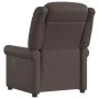 Sillón reclinable eléctrico cuero sintético marrón brillante de , Sillones - Ref: Foro24-3303415, Precio: 229,20 €, Descuento: %