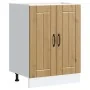 Mueble bajo para fregadero Lucca madera artesanal de roble de , Armarios de cocina - Ref: Foro24-853686, Precio: 88,62 €, Des...