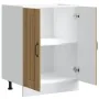 Mueble bajo para fregadero Lucca madera artesanal de roble de , Armarios de cocina - Ref: Foro24-853686, Precio: 88,62 €, Des...