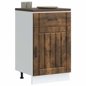 Mueble bajo de cocina Lucca madera de ingeniería roble ahumado de , Armarios de cocina - Ref: Foro24-853722, Precio: 93,90 €,...