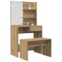 Juego de tocador con LED madera artesanal de roble by , Bedroom Dressers - Ref: Foro24-3329184, Price: 140,51 €, Discount: %