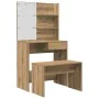 Juego de tocador con LED madera artesanal de roble by , Bedroom Dressers - Ref: Foro24-3329184, Price: 140,51 €, Discount: %