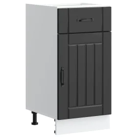 Mueble bajo de cocina Lucca madera ingeniería negra de , Armarios de cocina - Ref: Foro24-853708, Precio: 76,33 €, Descuento: %
