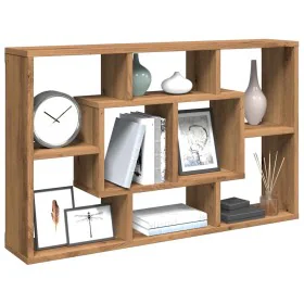 Estantería pared madera ingeniería roble artesanal 85x16x52,5cm de , Armarios y almacenamiento - Ref: Foro24-857014, Precio: ...
