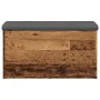 Banco con almacenaje madera ingeniería madera vieja 82x42x45 cm by , Benches for halls and storage - Ref: Foro24-857617, Pric...