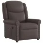 Sillón reclinable de masaje eléctrico marrón brillante de , Sillones - Ref: Foro24-3303417, Precio: 277,16 €, Descuento: %