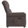 Sillón reclinable de masaje eléctrico marrón brillante de , Sillones - Ref: Foro24-3303417, Precio: 277,16 €, Descuento: %