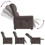 Sillón reclinable de masaje eléctrico marrón brillante de , Sillones - Ref: Foro24-3303417, Precio: 277,16 €, Descuento: %