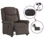 Sillón reclinable de masaje eléctrico marrón brillante de , Sillones - Ref: Foro24-3303417, Precio: 277,16 €, Descuento: %