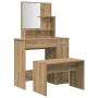 Juego de tocador de madera de ingeniería de roble artesanal de , Tocadores para dormitorios - Ref: Foro24-3329192, Precio: 12...