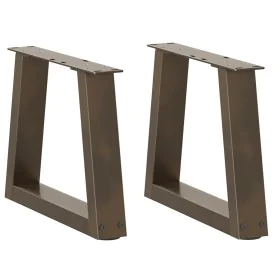Patas para mesa de comedor en forma de V 2 uds acero natural de , Patas para mesas - Ref: Foro24-4012523, Precio: 43,81 €, De...
