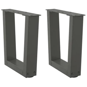 Patas para mesa comedor forma V 2 uds antracita 40x(30-31,3) cm de , Patas para mesas - Ref: Foro24-4012606, Precio: 48,92 €,...
