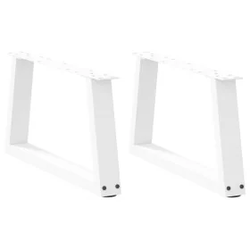 Patas para mesa de comedor forma V 2 uds blanco 70x(30-31,3) cm de , Patas para mesas - Ref: Foro24-4012537, Precio: 66,34 €,...