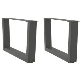Patas para mesa comedor forma V 2 uds antracita 50x(30-31,3) cm de , Patas para mesas - Ref: Foro24-4012610, Precio: 59,62 €,...