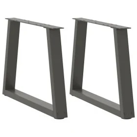 Patas para mesa de comedor en forma de V 2 uds antracita acero by , Table legs - Ref: Foro24-4012554, Price: 70,40 €, Discoun...