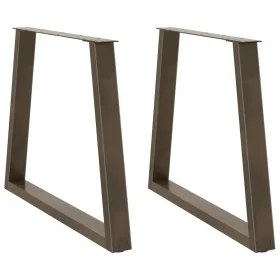 Patas para mesa de comedor en forma de V 2 uds acero natural de , Patas para mesas - Ref: Foro24-4012575, Precio: 98,94 €, De...