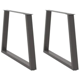 Patas para mesa comedor forma V 2uds antracita 100x(72-73,3) cm de , Patas para mesas - Ref: Foro24-4012582, Precio: 109,94 €...