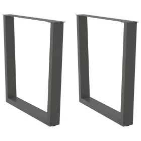 Patas para mesa de comedor en forma de V 2 uds antracita acero by , Table legs - Ref: Foro24-4012650, Price: 98,77 €, Discoun...