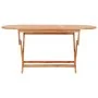Mesa plegable de jardín madera maciza de teca 160x80x75 cm de vidaXL, Mesas de jardín - Ref: Foro24-48998, Precio: 201,55 €, ...