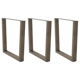 Patas para mesa de comedor en forma de V 3 uds acero natural by , Table legs - Ref: Foro24-4012671, Price: 151,06 €, Discount: %