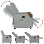 Sillón reclinable de masaje de tela gris claro de , Sillones - Ref: Foro24-4104817, Precio: 201,51 €, Descuento: %