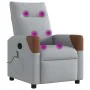 Sillón reclinable de masaje de tela gris claro de , Sillones - Ref: Foro24-4104817, Precio: 201,51 €, Descuento: %