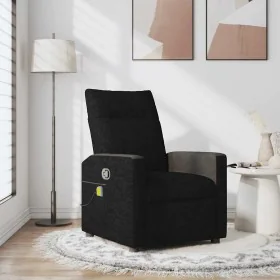 Sillón reclinable de masaje de tela negro de , Sillones - Ref: Foro24-4104834, Precio: 203,33 €, Descuento: %