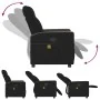Sillón reclinable de masaje de tela negro de , Sillones - Ref: Foro24-4104834, Precio: 203,33 €, Descuento: %