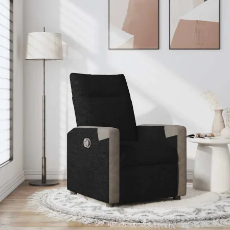 Sillón reclinable de tela negro de , Sillones - Ref: Foro24-4104841, Precio: 185,77 €, Descuento: %